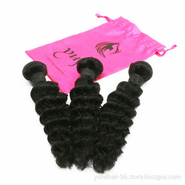 Wholesale Free Part/Middle Part/3Part Bundle Deals 3bundles With Lace Closure Deep Wave bundles